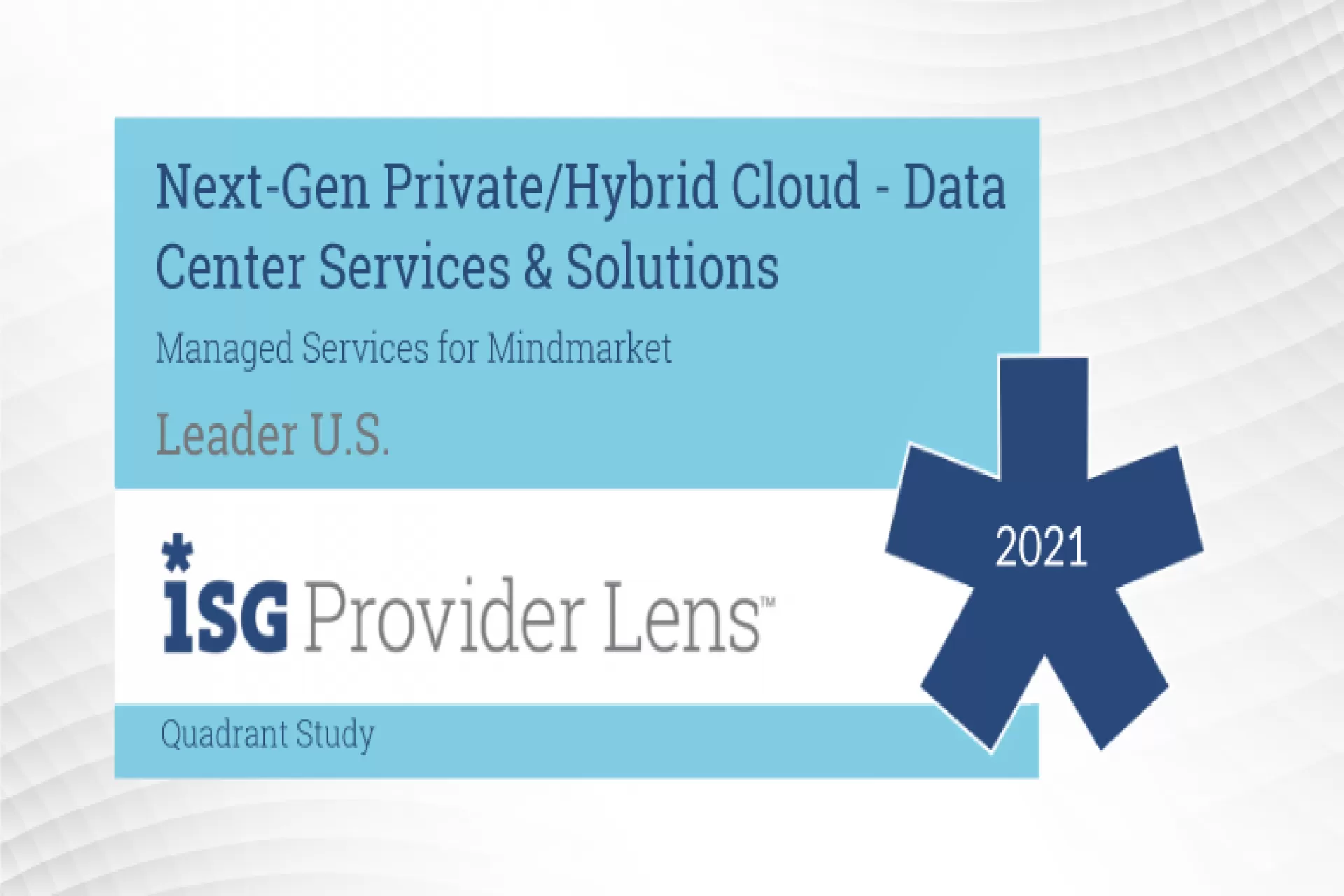 Zensar mentioned as Leader in ISG Provider Lens™ Quadrant Report for Managed Services - Midmarket in Next-Gen Private/Hybrid Cloud- Data Center Services and Solutions U.S. 2021