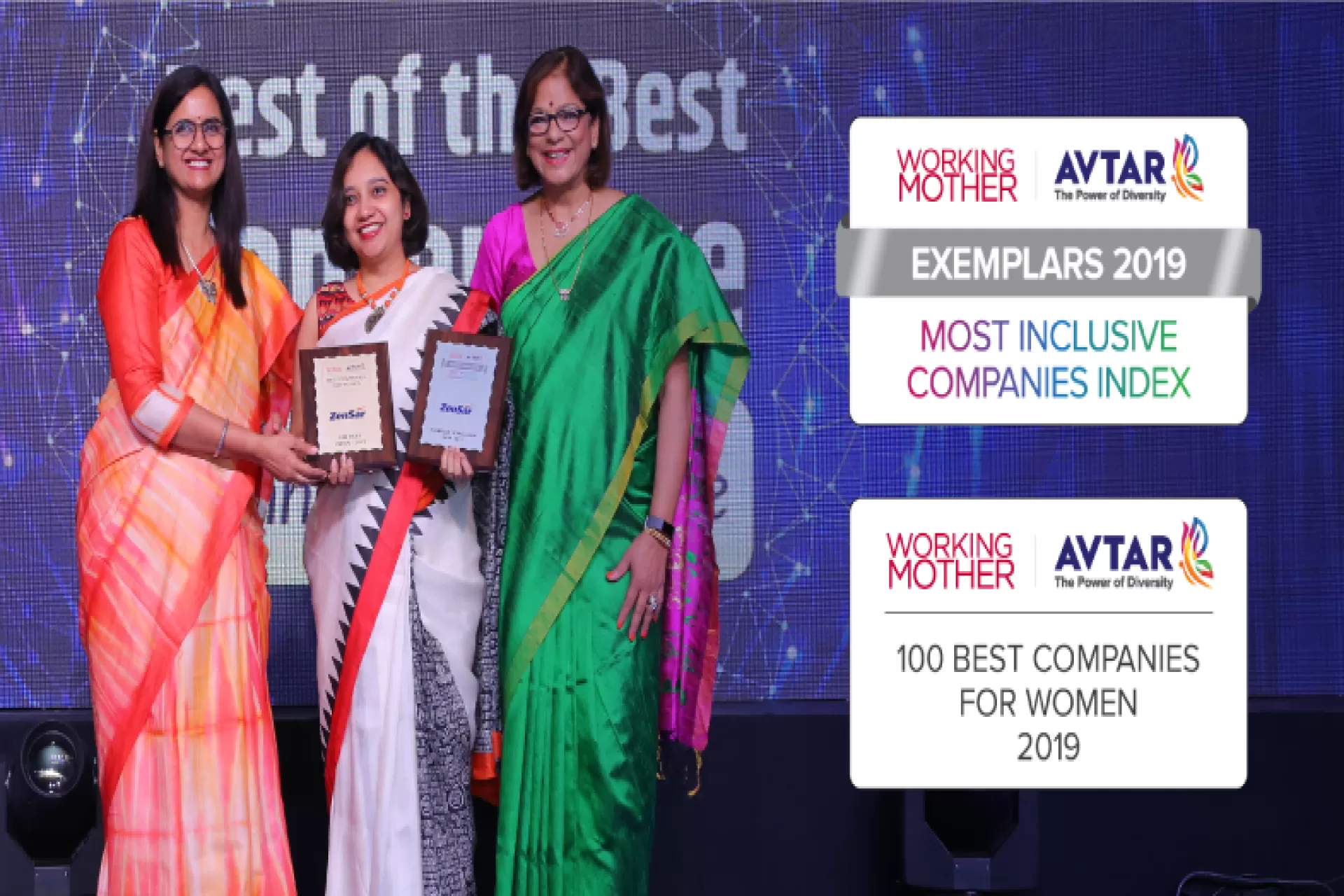 Zensar featured in the 100 Best Company for Women in 2019 Working Mother and Avtar Best Companies for Women in India and ‘Exemplar of Inclusion’ in the Working Mother and Avtar Most Inclusive Companies in India (MICI)